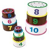 Learning Resources Stack and Count Layer Cake - 10 Pieces, Ages 18+ Months Toddler Learning Toys, Early Stacking and Counting Skills for Toddlers