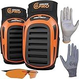 CARIB GEAR PRO Knee Pads for Construction Work, Heavy Duty Anti-Slip Knee Pads for Gardening, Flooring and Cleaning Extra Gel and Cushion Support long kneeling Pads for Women and Men
