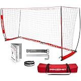 PowerNet Soccer Goal for Backyard & Outdoor Games, Portable Soccer Net, Sports & Outdoors Training Equipment for Practice, 1 Goal & Zipper Storage Bag (12 x 6 FT)