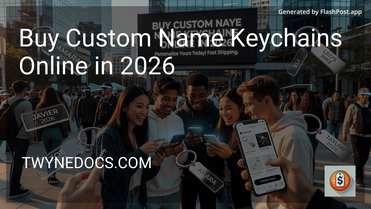 Buy Custom Name Keychains Online in 2026 preview