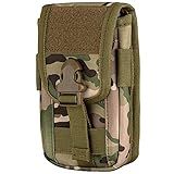 IronSeals Tactical Molle Pouch Compact Utility EDC Waist Pack Phone Holster with Card Slots for 4.7"-6.9" Phone
