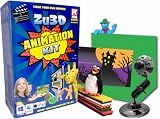 Zu3D Stop Motion Animation Kit for Kids with USB Camera, Green Screen, Modeling Clay, Handbook and Two Software Licenses for Windows, Mac and iPad