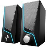 Nylavee Computer Speakers for Desktop, PC Speakers with 9 Lighting Modes