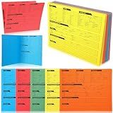 Yeaqee 50 Pcs Real Estate Listing Folder Pre Printed Right Panel List Durable Real Estate Agent Supplies Planner with Closing Checklist for Documents Organizing, 5 Colors