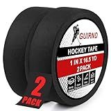Guirnd Hockey Tape, 2 Roll Strong Adhesive Goon Tape, Multipurpose Cloth Tape 1 Inch x 49.5 FT Each Roll, Hockey Stick Tape for Sports, Handles, Pullup Bars, Bats, Rackets, Tools
