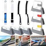XANGNIER Window Sill Cleaner Tool,10 Pcs Magic Door Window Track Cleaning Tools Kit,Sliding Door Track Cleaner,Groove Crevice Cleaning Brush for Tile Lines/Shutter/Car Vents/Air Conditioner/Keyboard