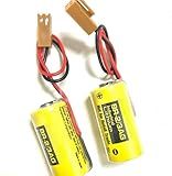 (2Pcs/Set) BR-2/3A BR17335 PLC Battery 3V 1200mAh BR-2/3AG Industrial Backup Lithium Battery for CNC Machine Tool Ammeter Water Meter