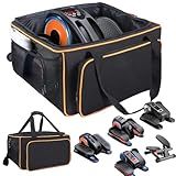 Rsobl Storage Bag Compatible with GUGTTR Pedal Exerciser, Under Desk Elliptical Trainer Machine Carry Case Adjustable Organizer for Pedal Exerciser with Extra Pockets for Accessories, Bag Only