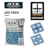 ATR Leveling System - 2UX100 Tile Leveling Alignment System 100 2mm Cross Spacing Plate