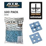 ATR Leveling System - 2UX100 Tile Leveling Alignment System 100 2mm Cross Spacing Plate