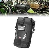 KEMIMOTO Dirt Bike Fender Tool Bag 3.5L PVC Waterproof Motorcycle Adventure Crash Bar Frame Bags Compatible with Surron Light Bee Talaria Segway Motocross Enduro Electric Dirt Bike