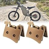 YAORISE 2Pcs Sintered Brake Pads for Freego X2 Pro/X3 and GT73 Electric Dirt Bike, Strong Braking & High Heat Dissipation Rear Front Disc Brake Pads, Ebike Accessories Replacement Parts