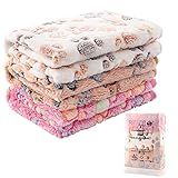 MIWOPET 3 Pack Cat and Dog Blanket Soft & Warm Fleece Flannel Sleep Mat, Great Pet Throw for Puppy, Kitten,Cats,Small Dogs (Small 23" x 15")