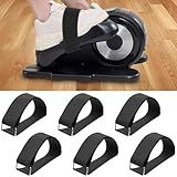 6PCS Leg Exerciser Pedal Straps, Universal Adjustable Bike Pedal Band, Non-Slip Foot Strap for Under-Desk Elliptical Machines, Leg Training, Home and Office Exercise Accessories