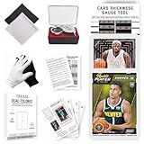 Card Centering Grading Tool – Sports Cards Grading Kit with Card Centering Grading Tool, Thickness Measuring Card, Sports Card Inspection Kit, and Trading Card Measuring Tools for PSA BGS Grading