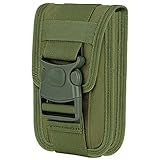 IronSeals Double Capacity Tactical Molle Belt Waist Pouch Phone Holster with Card Slots for iPhone 15 Pro/15 Plus/15 Pro/14 Plus/14 Pro Max/14 Pro/14/13 Pro Max/12ProMax/11, Samsung S24/S23/S22/S21