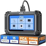 XTOOL D6 OBD2 Scanner Diagnostic Tool with Lifetime Free Updates: 2026 Full System Scan Tool with Resets, Crank Sensor/Throttle Relearn, EPB, Oil Reset, ABS Bleed, FCA & CAN FD, Upgrade of D5S