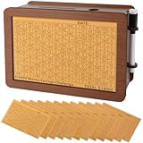 FOLENCER Wooden Cash Money Saving Box,Piggy Bank for Kids & Adults,10000 Savings Challenge Box,Coin Bank Toys Gift for 3-12 Year Old Boys & Girls (Upgraded 12 Amounts)