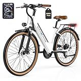 EDIKANI Electric Bike for Adults 70 Miles 1500W Peak 25MPH 26" Ebike for Women with 48V 499WH Removable Battery Step-Through Electric Bicycle for Commuter