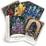 ZHQGYN Crystal Wisdom Plant Oracle Cards, Oracle Cards for Beginners, 44 Oracle Card Deck, and Witchcraft Divination Card are Designed to Inspire and Guide (3.42“ × 4.72")