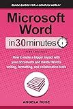 Microsoft Word In 30 Minutes: How to make a bigger impact with your documents and master Word’s writing, formatting, and collaboration tools