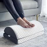 BlissfulNest Foot Rest Pillow for Under Desk at Work Office Footrest High Density Memory Foam Cooling Fabric Height Adjustable Foot Elevation Firm Feet Rest