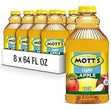 Mott's Apple Light Juice Drink, 64 Fl Oz Bottle (Pack Of 8), 42% Fruit Juice With 50% Fewer Calories Than 100% Apple Juice, Excellent Source Of Vitamin C