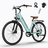 Movcan V80 Electric Bike, 1000W Motor 28MPH Ebike, 48V 13Ah Removeable Battery, 26'' City Cruiser Adult Electric Bicycles up to 70 Miles, 7-Speed Dual Disc Brake, Mountain E Bike for Commuting