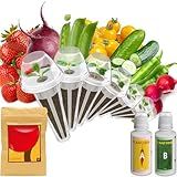 inbloom Fruit Seed Pod Kit for AeroGarden, Ahopegarden, GARDENCUBE, MUFGA, iDoo Hydroponics Growing System, 7-Pods (350+ Seeds Include Strawberry, Tomato, Cucumber, Pea, Ruby Queen Beet)