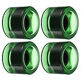 PATIKIL 70mm 78A Longboard Wheel Soft, 4 Pack Cruiser Wheels Street Wheels for Skateboards Skateboard Wheel Replacement PU, Clear Green