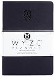 Wyze Planner Undated Daily Planner – 6-Month A5 Productivity Organizer with Full Page Per Day, Hourly Schedule, Goal Setting, Habit Tracker, Weekly & Monthly Pages – Hardcover Time Management Notebook (Black)