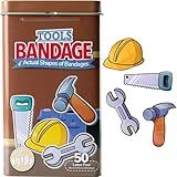 BioSwiss Bandages, Tools Shaped Self Adhesive Bandage Set, Latex Free, Sterile Wound Care, 50 Count