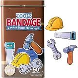 BioSwiss Bandages, Tools Shaped Self Adhesive Bandage Set, Latex Free, Sterile Wound Care, 50 Count