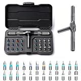 2026 New Tools 24 in 1 Magnetic Ratchet Screwdriver Set, Multi Bit DIY Magnetic Screwdriver Set with Detachable Ratchet Handle, Portable Precision Repair Tool Kit for Furniture, Electronics, Bicycle