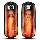 AI Hand Warmers Rechargeable 2 Pack, AI Smart Chips Electric Hand Warmers, Long Lasting Safe Heat, Portable Pocket Heater, Gifts for Christmas, Outdoor, Golf, Hunting, Camping Accessories -Black