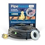 Radiant Solutions Company Intelligent Heat Tape for Water Pipe Freeze Protection - with GlowCap™, Built-in Thermostat, Tape Included, 10-yr Warranty, Heavy-Duty, Self-Regulating, 120V (6 Ft)