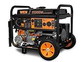 WEN 11,000-Watt 120V/240V Dual Fuel Portable Generator with Wheel Kit and Electric Start (DF1100T)