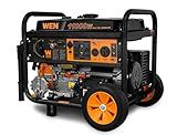 WEN 11,000-Watt 120V/240V Dual Fuel Portable Generator with Wheel Kit and Electric Start (DF1100T)