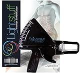 Lightstuff Precision Skinfold Caliper - Easy, Reliable Tool for Monitoring Body Fat - Quick Start Guide for Beginners, Detailed Booklet for Advanced Users - Measures up to 80mm in Skin Fold Thickness
