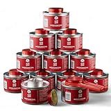 GasOne 2+ Hour Chafing Fuel - Food Warmer for Chafing Dish Buffet Set - Liquid Safe Fuel with Wick & Lid Opener for Chafing Dish (Pack of 12)