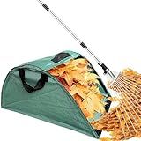 Goteble Leaf Collector, Portable Pop Up Leaf Bags, Foldable Leaf Pick Up Tools Leaf Loader, Reusable Yard Garden Bags for Leaves Lawn Trash