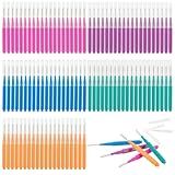 RAINFLOW 100 Pcs Interdental Brushes Between-Teeth Disposable Braces Brush for Teeth,Interproximal Dental Brush Picks,Toothpick Dental Flossing Oral Hygiene Cleaning for Home,Travel,Work,School