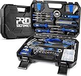 Prostormer 160-Piece Home Repair Tool Set, General Household Hand Tool Kit with Toolbox Storage Case for House, Garage, College Dorm and Office (Blue)