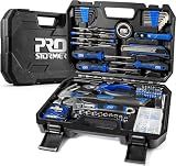 Prostormer 160-Piece Home Repair Tool Set, General Household Hand Tool Kit with Toolbox Storage Case for House, Garage, College Dorm and Office (Blue)