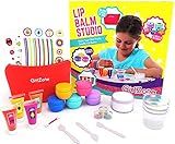 GirlZone Lip Balm Making Kit, 25-Piece Makeup and Lip Gloss Set with Glitters, Stickers & More, Fabulous Girls Toys Age 8 & Great Gift Idea for Kids
