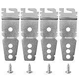 Dishwasher Bracket 4 Pack Undercounter Dishwasher Mounting Bracket with Mounting Screws for Whirlpool Kenmore Kitchenaid Maytag Amana Dishwasher