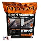 Quick Dam QD610-1 Water-Activated Flood Barrier-1 Pack, Black