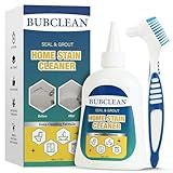 BUBCLEAN Home Stain Remover Gel Cleaner, Heavy Duty Black Surface Stain Cleaner for Washing Machine, Bathroom Grout, Shower, Bathtub, Tile, Fridge Rubber, Kitchen Sinks, 1 Pack