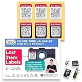 Lost Item QR Code Stickers | Customizable QR Code Labels for Storage, Moving, Recovery