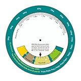 JAGTRADE Bmi Upgraded BMI Body Mass Index Wheel Calculator Single Sided Easy Operation Suitable for 20 Adult 150mm Diameter